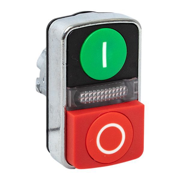 Механизм кнопки исполнительный XB4 IP65 "пуск-стоп" с выпирающим стопом возвратный без фиксации с подсветкой EKF XB4BW84-65