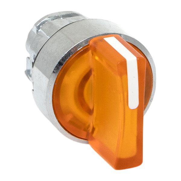 Механизм переключателя исполнительный XB4 IP65 на 3 положения с фиксацией с подсветкой с короткой ручкой желт. EKF XB4BD3FL-Y-65