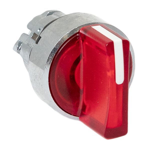 Механизм переключателя исполнительный XB4 IP65 на 2 положения возвратный без фиксации с подсветкой с короткой ручкой красн. EKF XB4BD2L-R-65