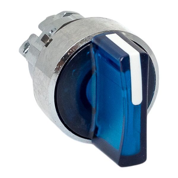 Механизм переключателя исполнительный XB4 IP65 на 2 положения с фиксацией с подсветкой с короткой ручкой син. EKF XB4BD2FL-B-65
