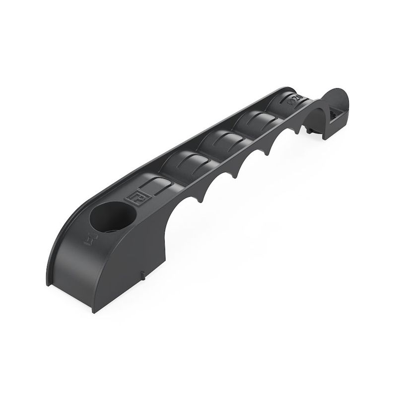 Держатель труб d20мм для прямого монтажа односторон. на 5 мест в гофроящике черн. (уп.200шт) Промрукав PR13.03286