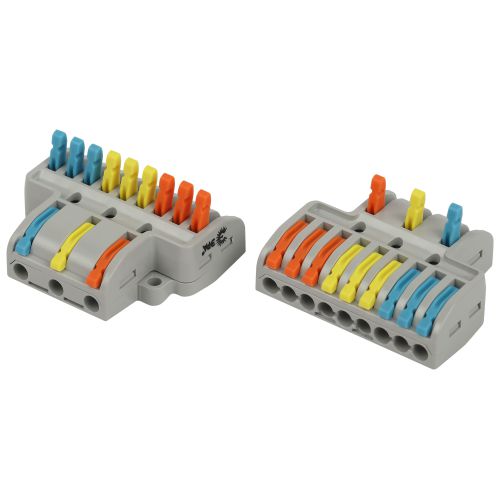 Клемма проходная разветвительная 222-4139 3/9 полюсов 0.08-2.5/4кв.мм с рычагами NO-225-409 (уп.10шт) Эра Б0067958