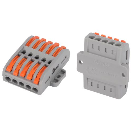 Клемма проходная с монтажн. площадкой 222-2415Р 5п 0.08-2.5/4кв.мм с рычагами NO-225-456 (уп.1шт) Эра Б0067945