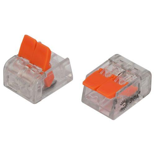 Клемма универсальная компактная 221-412 2-проводная 0.2-4кв.мм с рычагами NO-225-428 (уп.4шт) Эра Б0067907