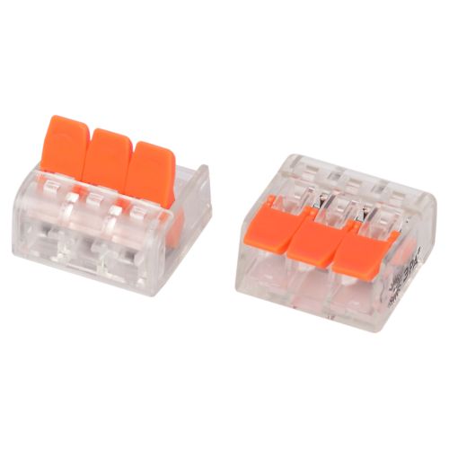 Клемма универсальная компактная 221-413 3-проводная 0.2-4кв.мм с рычагами NO-225-429 (уп.4шт) Эра Б0067915