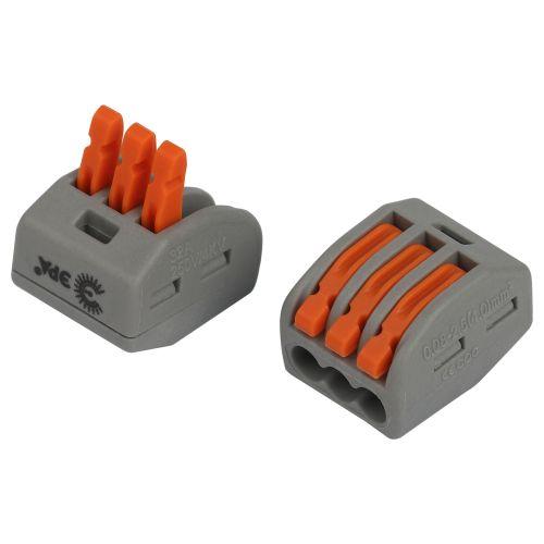 Клемма универсальная 222-413 3-проводная 0.08-2.5/4кв.мм с рычагами NO-225-421 (уп.4шт) Эра Б0067938