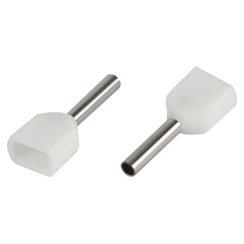 Наконечник-гильза двойн. НШвИ(2) 0.5-8 с изолированным фланцем (уп.10шт) Эра Б0063277