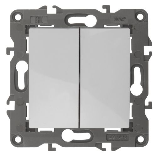 Переключатель перекрестный 2-кл. Elegance 14-1112-01 250В 10АХ бел. Эра Б0065325