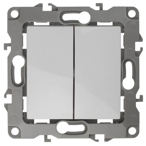 Переключатель перекрестный 2-кл. Эра12 12-1112-01 250В 10АХ бел. Эра Б0065269