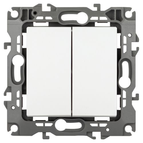 Переключатель перекрестный 2-кл. Эра12 12-1112-01М 250В 10АХ бел. матов. Эра Б0065676