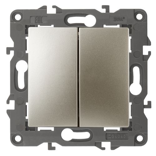 Переключатель перекрестный 2-кл. Эра12 12-1112-04 250В 10АХ шампань Эра Б0065322