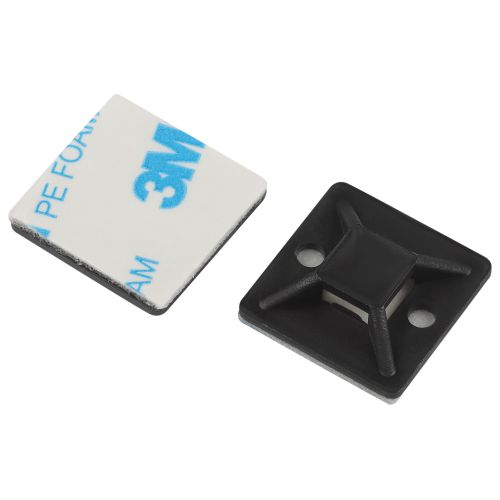 Площадка самоклеящаяся под хомуты 30х30мм черн. NO-225-304 (уп.50шт) Эра Б0066731