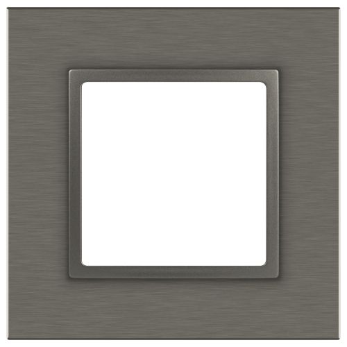 Рамка 1-м Elegance 14-5201-16 метал. титан Эра Б0065842