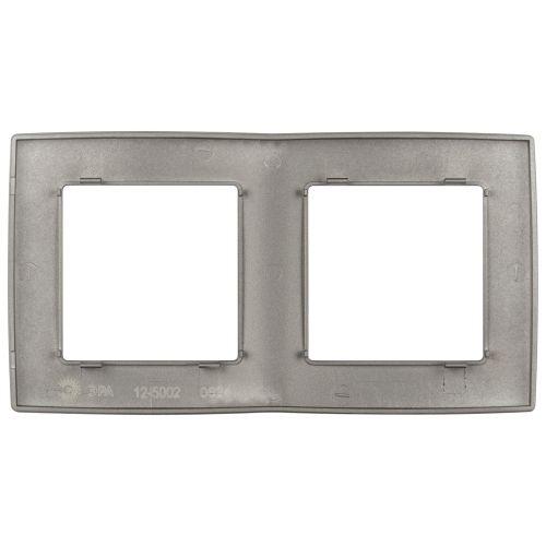 Рамка 2-м Эра12 12-5002-16 титан Эра Б0065737