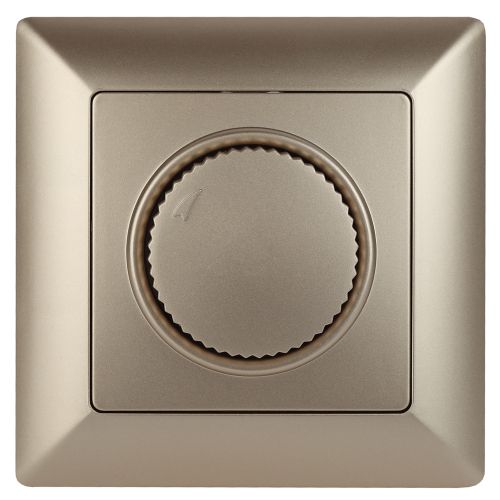 Светорегулятор поворотный СП Solo 4-401-04 600Вт 230В IP20 шампань Intro Б0053708