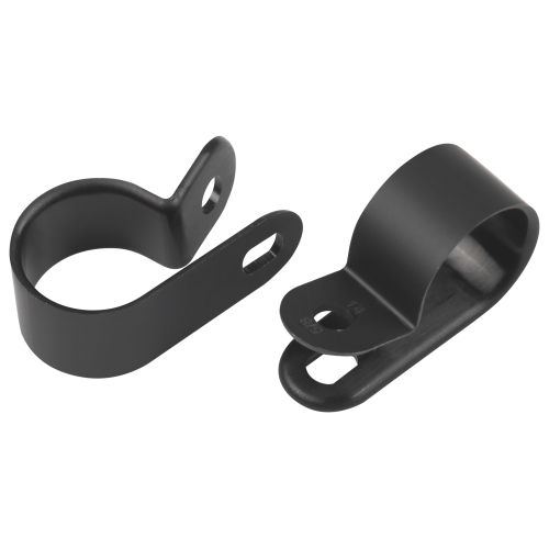 Скоба кабельная под винт 16мм нейлон. черн. (уп.10шт) Эра Б0066607