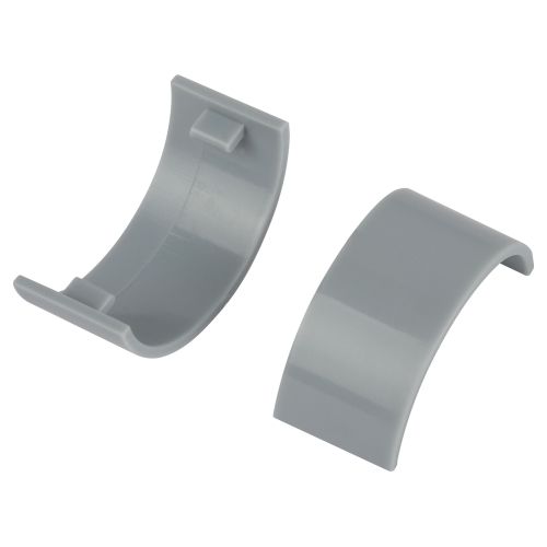 Соединитель на стык для полукруглого кабель-канала 20х12мм C-KK-20-12-F сер. (уп.2шт) Эра Б0064920