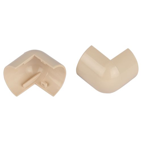 Угол для кабель-канала полукруглого внешн. 30х13мм OC-KK-30-13-B беж. (уп.2шт) Эра Б0064925