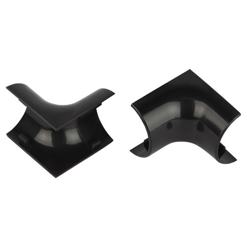 Угол для кабель-канала полукруглого внутр. 30х13мм IC-KK-30-13-GR графит (уп.2шт) Эра Б0064926