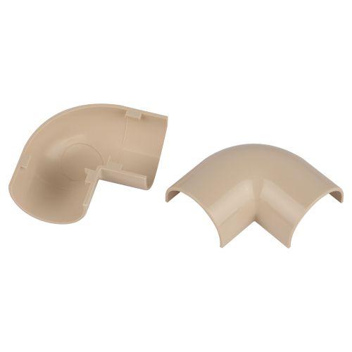 Угол для кабель-канала полукруглого 90град. 20х12мм T-90-KK-20-12-B беж. (уп.2шт) Эра Б0064979