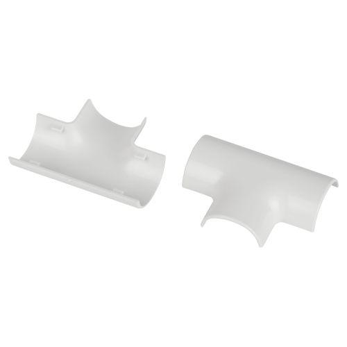 Угол для кабель-канала полукруглого Т-образ. 30х13мм T-KK-30-13-FW бел. (уп.2шт) Эра Б0064966