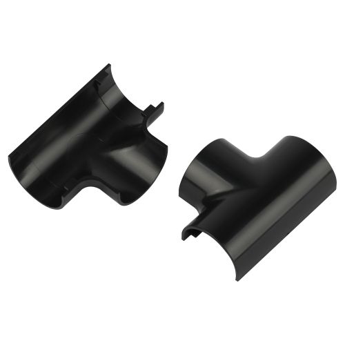 Угол для кабель-канала полукруглого Т-образ. 30х13мм T-KK-30-13-GR графит (уп.2шт) Эра Б0064957