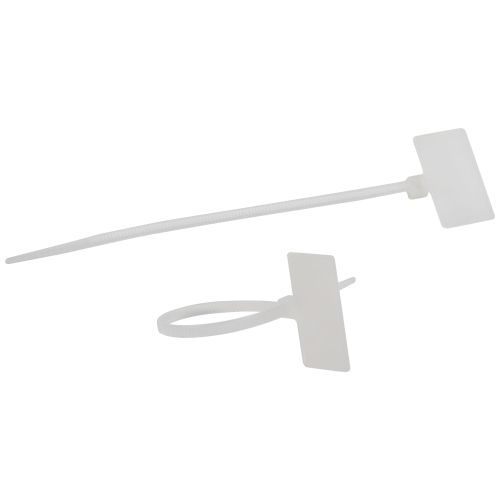 Хомут кабельный 2.5х115 с площадкой для маркировки 27х13мм нейлон. бел. NO-225-319 (уп.50шт) Эра Б0066061