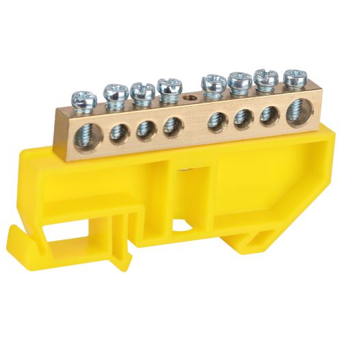 Шина PE "земля" на DIN-изоляторе ШНИ-8х12-8-Д желт. NO-224-94 Эра Б0062974