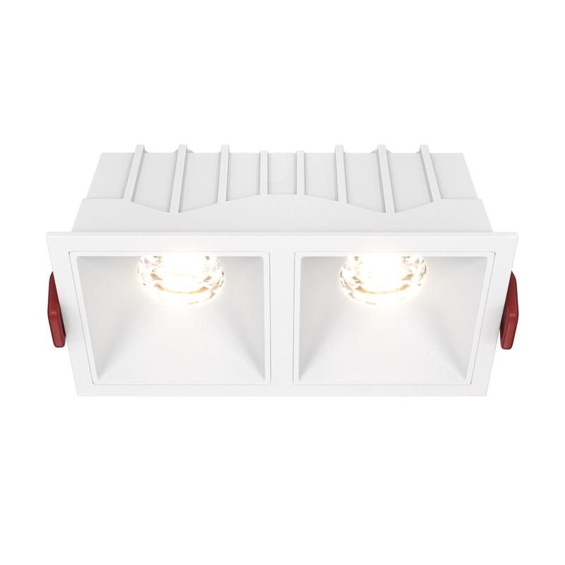 Светильник Alfa LED 2х10Вт 3000К 36град. Dim Triac встраив. Maytoni DL043-02-10W3K-D-SQ-W