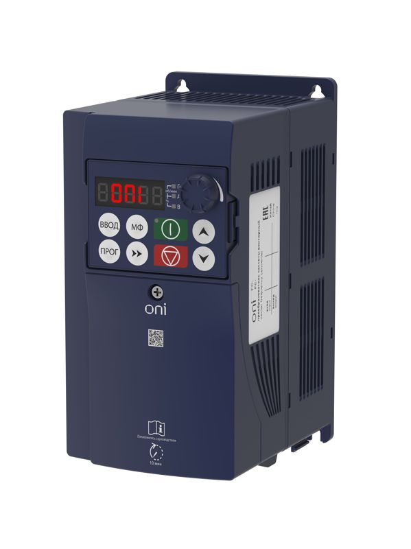Преобразователь частоты FC-230 3Ф 380В 4кВт 9А встроен. тормозной модуль ONI FC-230-33-040T