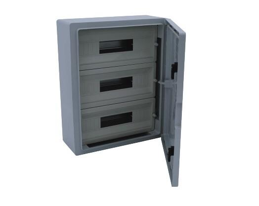 Корпус щита распределительного 350х500х195мм Din-рейки 45M (3х15) навесной пластик Cetinkaya Pano CP5107