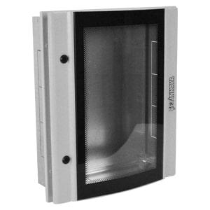 Корпус щита распределительного 400х650х100мм монтажн. панель встраив. прозр. дверца из гнутого стекла метал. сер. Cetinkaya Pano CPD4006510SAM