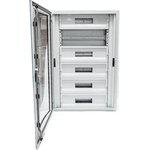 Корпус щита распределительного 600х1050х100мм DIN-рейки 144M(7х24) навесной прозр. дверца из гнутого стекла метал. сер. Cetinkaya Pano CPD6010510SAPS