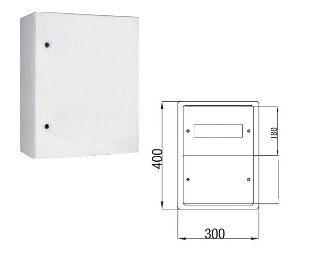 Корпус щита распределительного 300х400х180мм полиэстер Cetinkaya Pano CP530