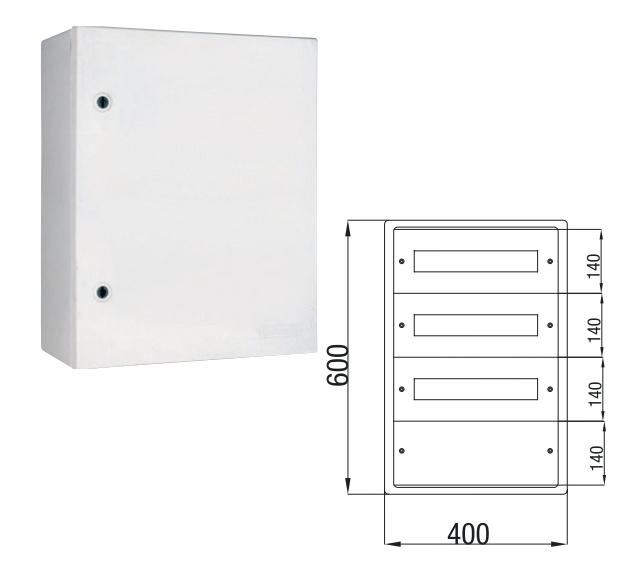 Корпус щита распределительного 500х800х285мм полиэстер Cetinkaya Pano CP533D