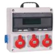 Корпус промышленного щита с розетками (3х3P+N+T 16А/380В+4х2P 16А) пластик Cetinkaya Pano CP6042