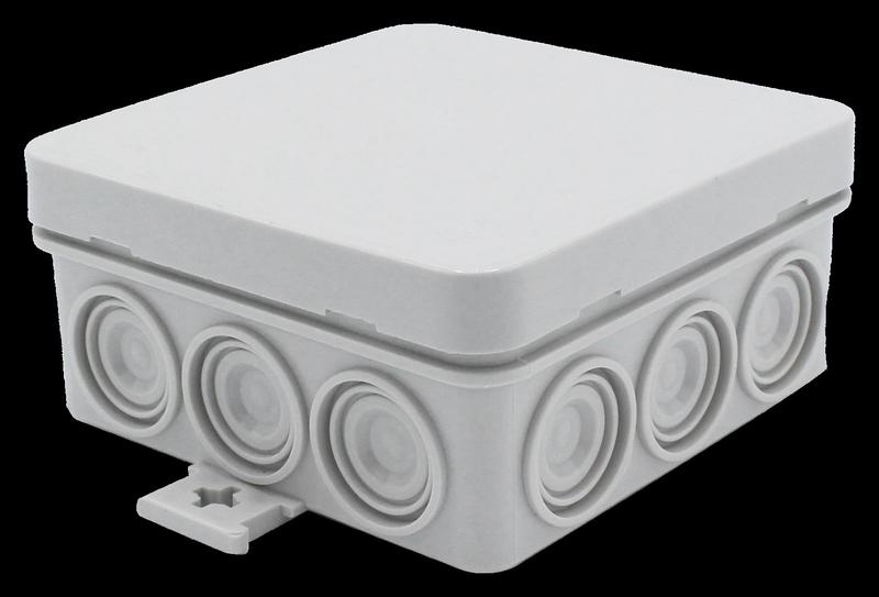 Корпус распаячной коробки 85х85х40мм перфорир. стенки прижимная крышка пластик Cetinkaya Pano CP1022