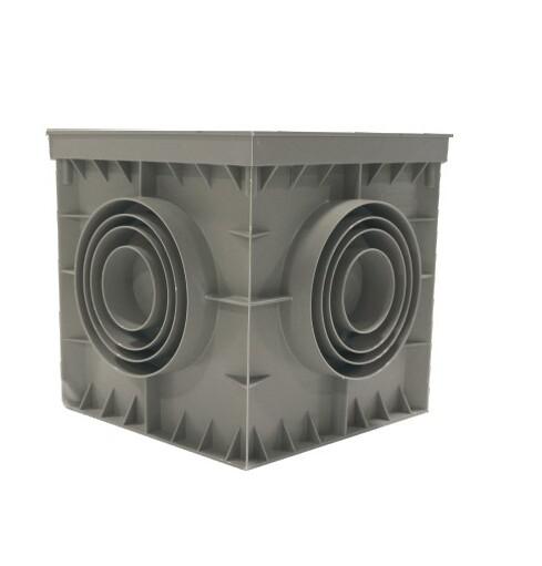 Коробка распределительная 200х200х200мм 4 вывода без крышки пластик сер. Cetinkaya Pano CP202021