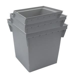 Коробка распределительная 200х200х30мм с крышкой пластик сер. Cetinkaya Pano CP202022