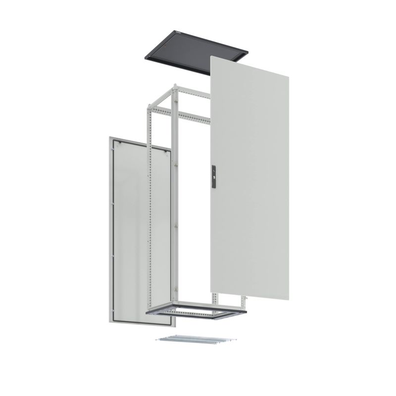 Комплект напольного корпуса CQE N 1400х1600х400мм с двустворчат. дверью и с задн. панелью RAM block DKC R5CQEN14164