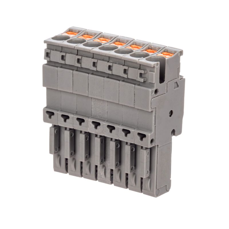 Штекер зажим push-in 7 точек подкл. 2.5кв.мм сер. DKC VPR-P-2.5-7