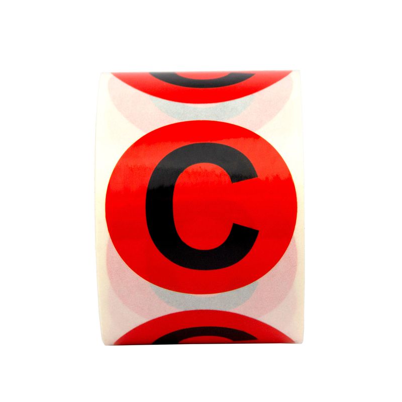 Маркировка шин DKC 40мм С красн. DKC SL-D40-C-RD