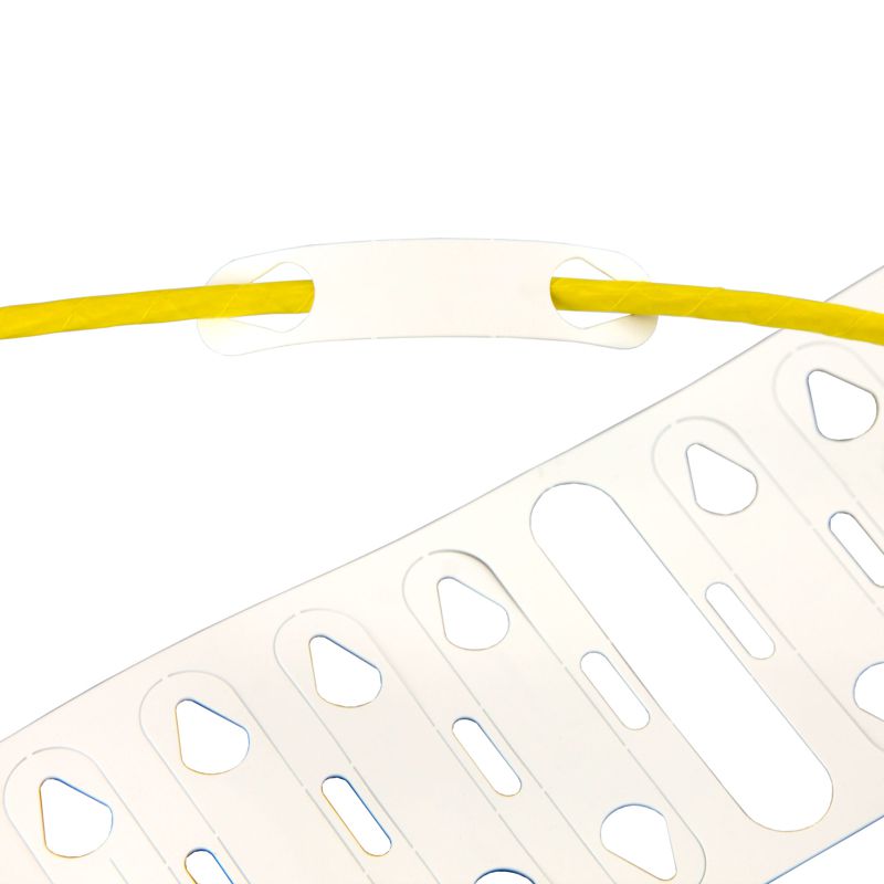 Ярлык продевной для провода d3-4.2мм бел. (рул.) DKC NUTO2-3042WR