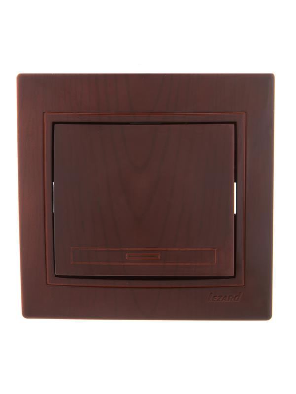 Выключатель 1-кл. СП Mira 10А вишня LEZARD 701-0601-100