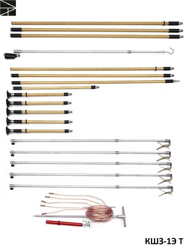 Заземление переносное для воздушных линий КШЗ-1Э Т телескоп сечение 25мм ЭЛЕКТРО ТРЕЙД ET-Z216-T-25