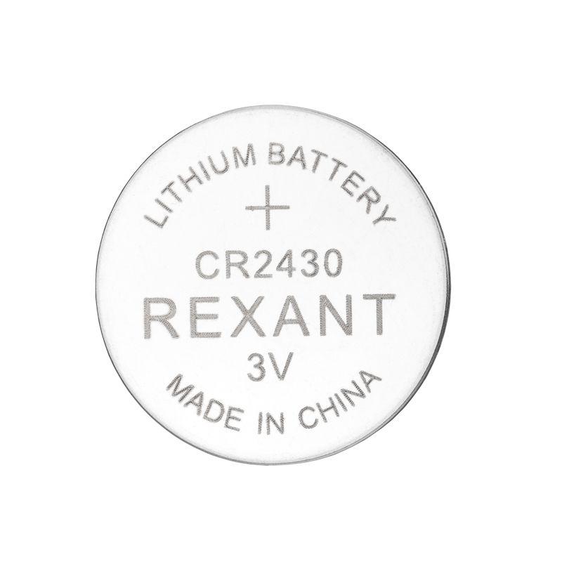 Элемент питания литиевый CR2430 3В (блист.5шт) Rexant 39-1109