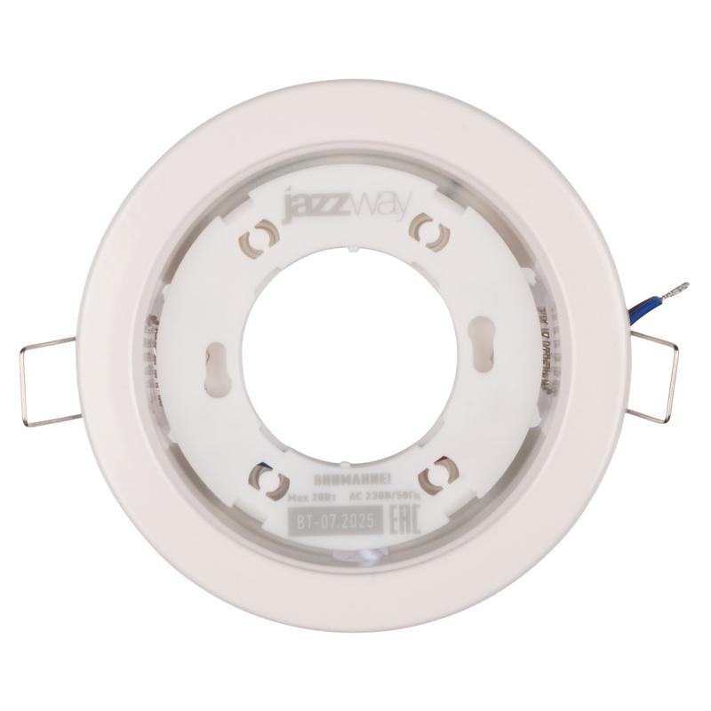 Светильник PGX53 10639.1 106х39мм под лампу GX53 до 20Вт встраив. бел. (пакет) JazzWay 5067080