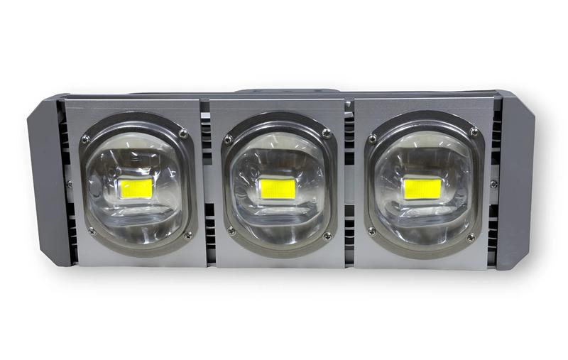 Светильник светодиодный COB 150Вт 5000К IP67 21000лм 85-265В 575х155х70мм уличный с регулир. драйвером KRASO FZ-KL(с)-150