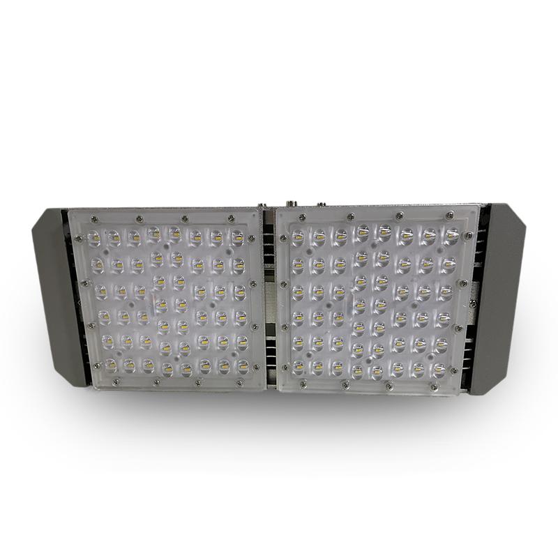 Светильник светодиодный SMD 75Вт 5000К IP67 110500лм 85-265В 375х155х70мм уличный с регулир. драйвером лира + кронштейн KRASO FZ-KL(S)-75