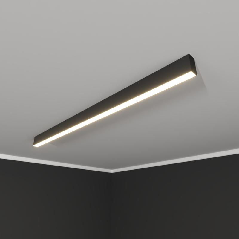 Светильник светодиодный RVE-PLS3567-508-N 15Вт 4000К 508х35х67мм линейный накладной RAL9006 муар сер. RVElektro RVE00018581